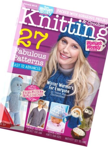 Knitting & Crochet from Woman’s Weekly – January 2016 Cover
