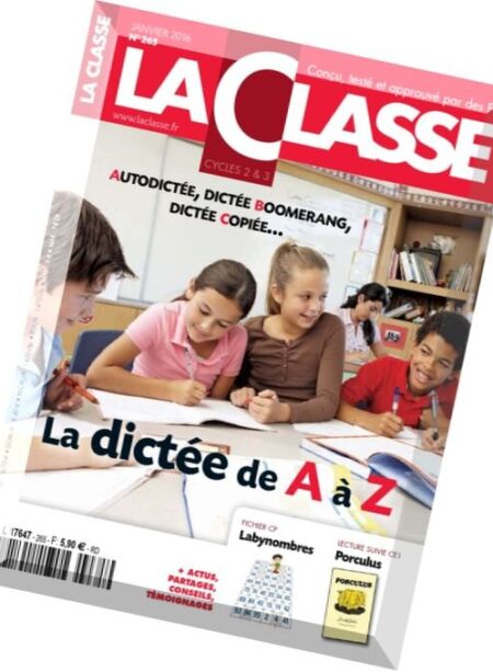 La Classe – Janvier 2016 Cover