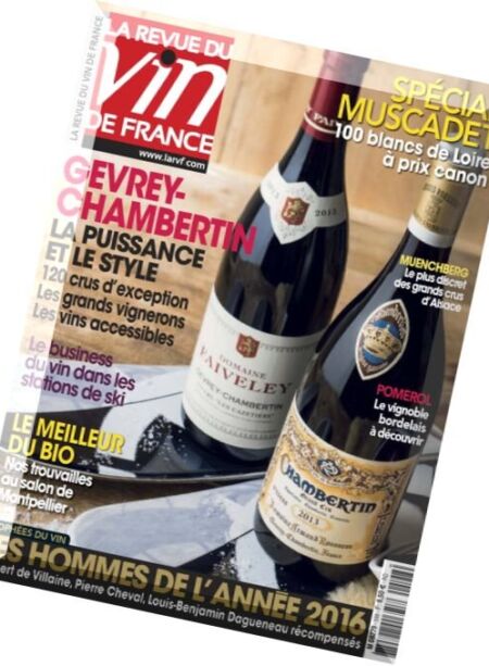 La Revue du Vin de France – Fevrier 2016 Cover