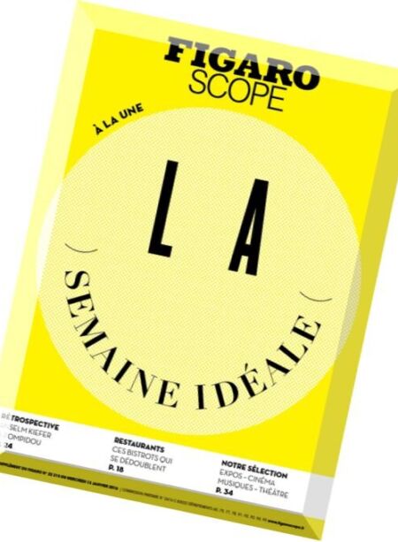 Le Figaroscope – 13 Janvier 2016 Cover