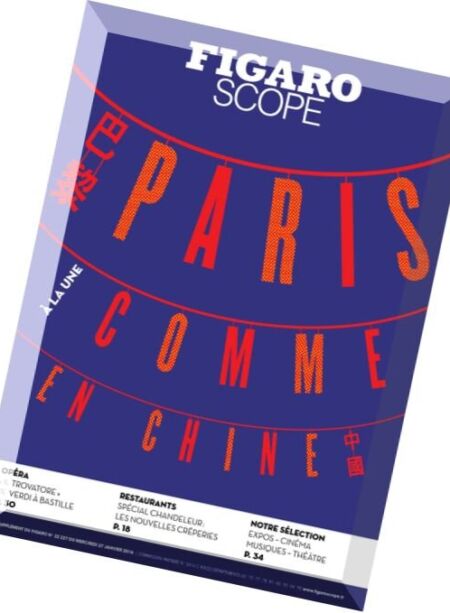 Le Figaroscope – 27 Janvier 2016 Cover