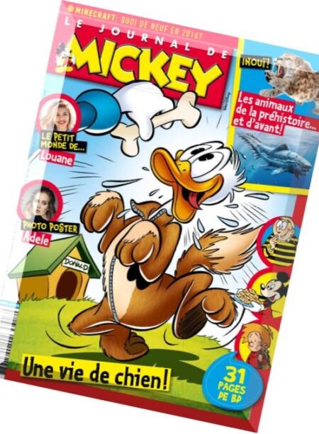 Le Journal de Mickey – 13 au 19 Janvier 2016 Cover