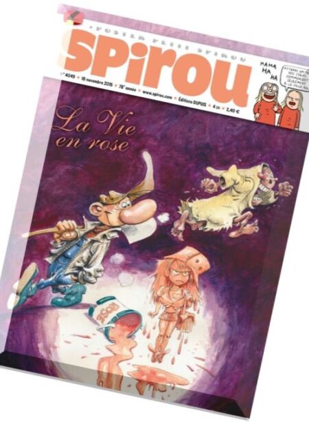 Le Journal de Spirou – 18 novembre au 24 novembre 2015 Cover