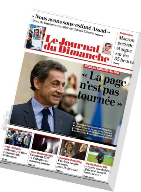 Le Journal du Dimanche – 24 Janvier 2016 Cover