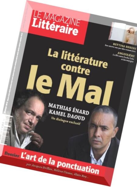 Le Magazine Litteraire – Fevrier 2016 Cover