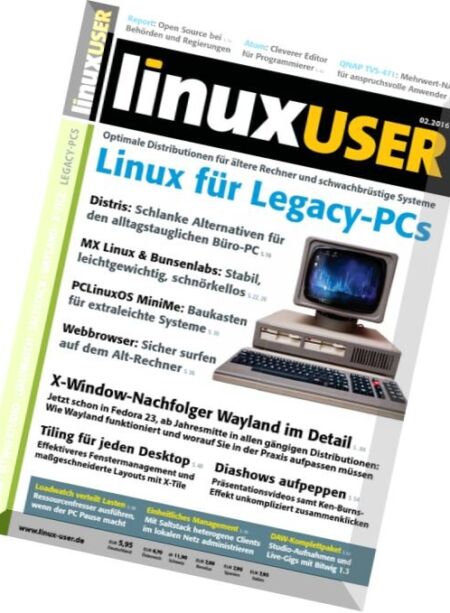 LinuxUser – Februar 2016 Cover