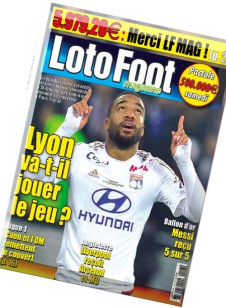 Loto Foot – 13 Janvier 2016 Cover