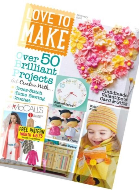 Love to make with Woman’s Weekly – February 2016 Cover