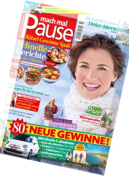 Mach mal Pause – 13 Januar 2016 Cover