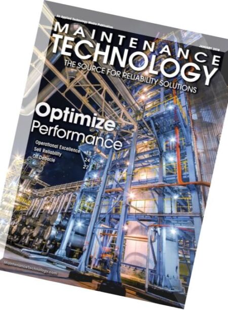 Maintenance Technology – January 2016 Cover