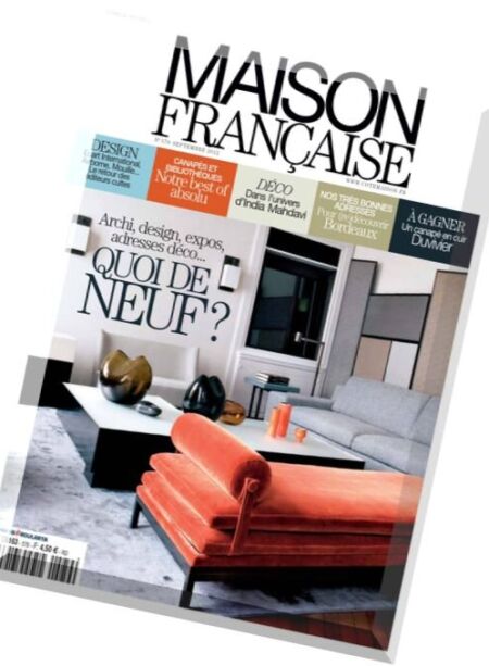 Maison Francaise – Septembre 2012 Cover
