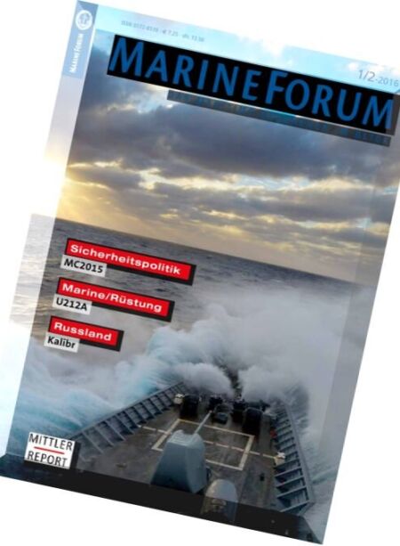 Marine Forum – Januar-Februar 2016 Cover
