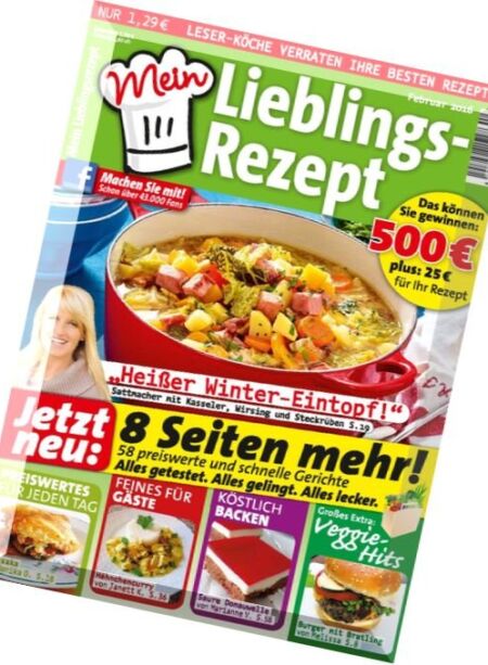 Mein Lieblingsrezept – Februar 2016 Cover