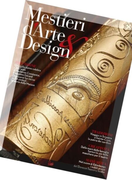 Mestieri d’Arte & Design – N 12, Dicembre 2015 Cover