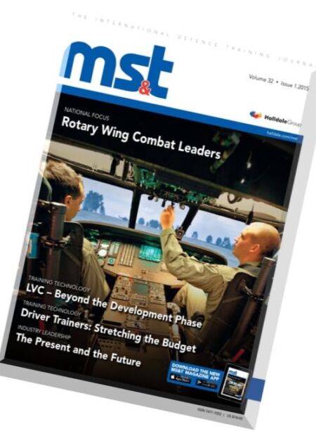 Military Simulation & Training Magazine – Vol 32 Issue 1, 2015 Cover