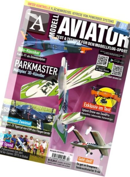 Modell Aviator – Marz 2016 Cover