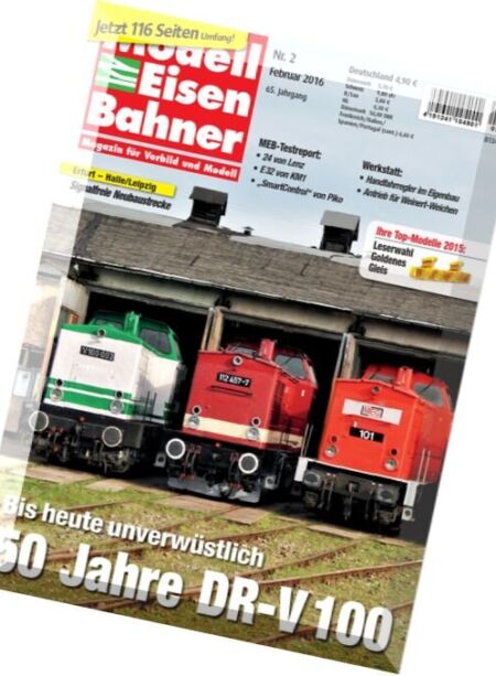 Modelleisenbahner – Februar 2016 Cover