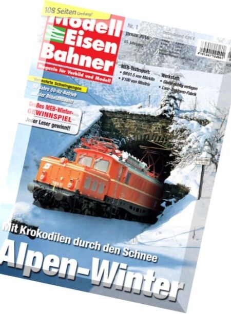 Modelleisenbahner – Januar 2016 Cover