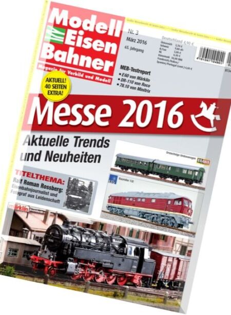 Modelleisenbahner – Marz 2016 Cover