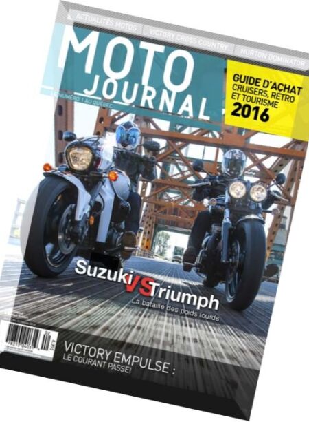 Moto Journal Quebec – Fevrier 2016 Cover
