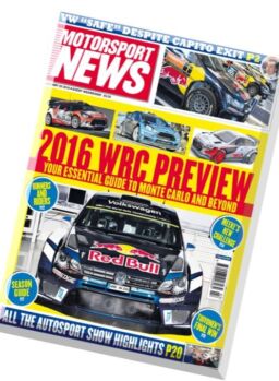 Motorsport News – 20 January 2016