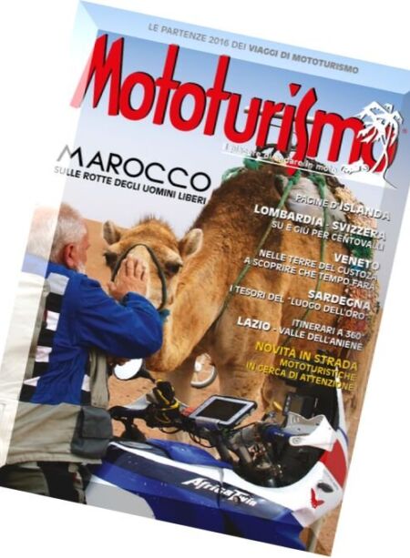 Mototurismo – Gennaio-Febbraio 2016 Cover