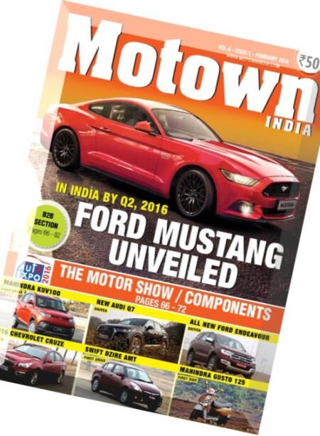 Motown India – February 2016 Cover