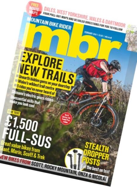 Mountain Bike Rider – February 2016 Cover