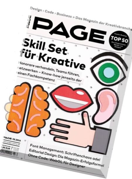 Page Das Magazin – Marz 2016 Cover