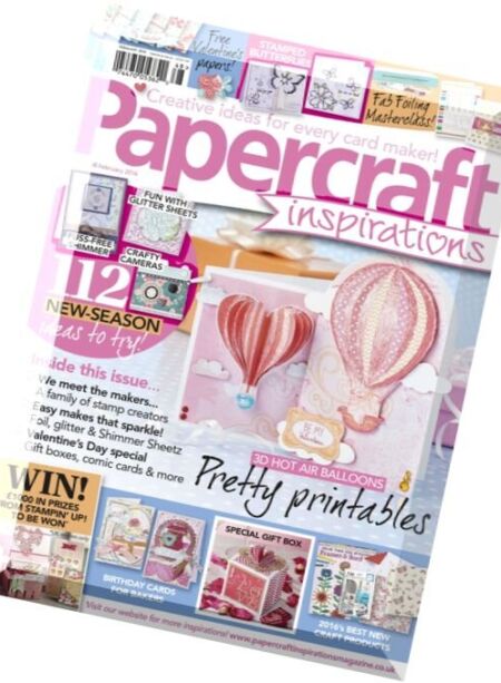 Papercraft Inspirations – February 2016 Cover