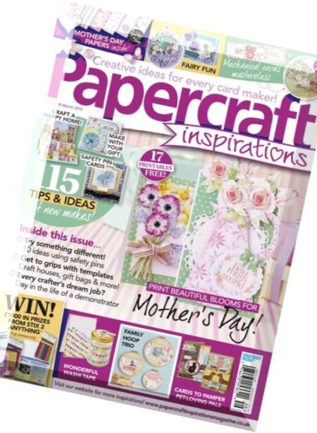 PaperCraft Inspirations – March 2016 Cover