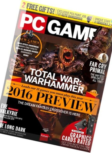 PC Gamer UK – February 2016 Cover