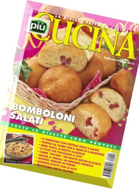 piuCUCINA – Febbraio-Marzo 2016 Cover