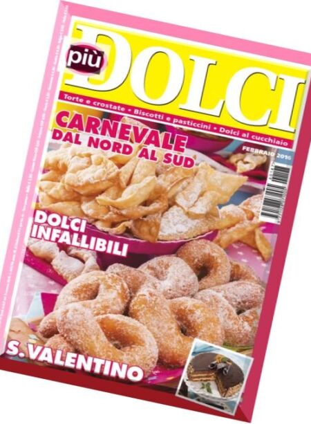 piuDOLCI – Febbraio 2016 Cover