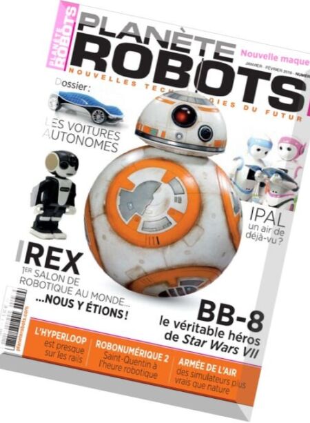 Planete Robots – Janvier-Fevrier 2016 Cover