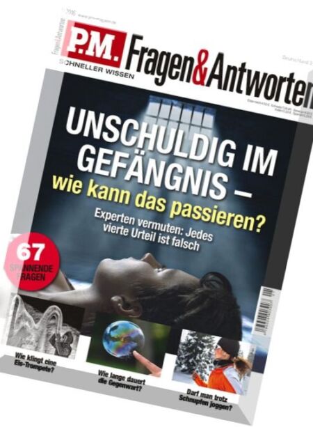 PM Fragen und Antworten – Januar 2016 Cover