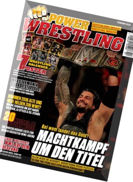 Power Wrestling – Februar 2016 Cover