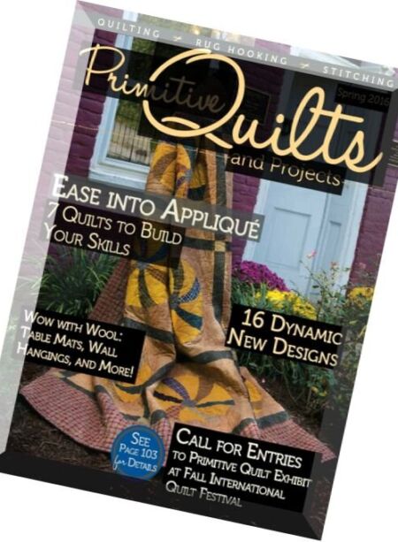 Primitive Quilts and Projects – Spring 2016 Cover