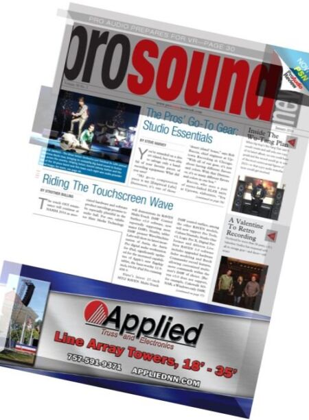 ProSound News – January 2016 Cover
