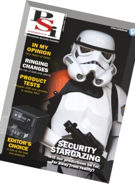 PSI. Professional Security Installer – January 2016 Cover