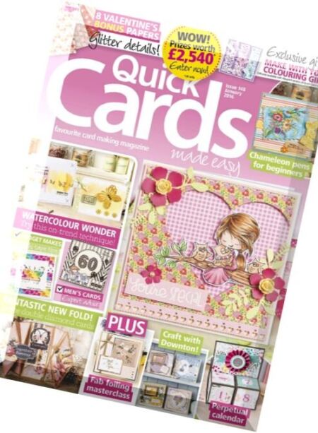 Quick Cards Made Easy – January 2016 Cover