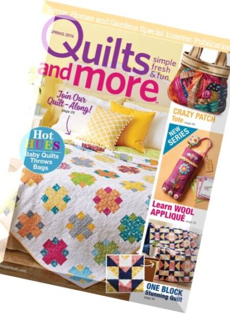 Quilts and More – Spring 2016 Cover