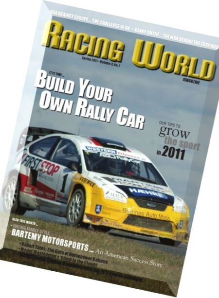 Racing World Magazine – Spring 2011 Cover