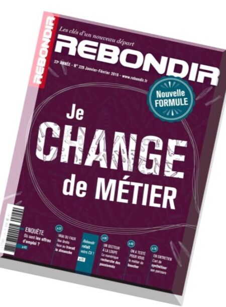 Rebondir – Janvier-Fevrier 2016 Cover