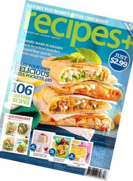recipes+ – February 2016 Cover