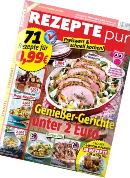 Rezepte Pur – Februar 2016 Cover