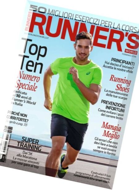 Runner’s World Italia – Febbraio 2016 Cover