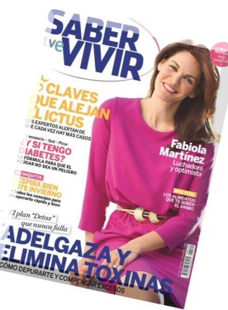 Saber Vivir – Febrero 2016 Cover