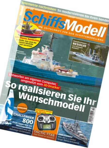 SchiffsModell – Januar – Februar 2016 Cover