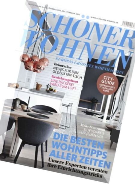 Schoner Wohnen – Februar 2016 Cover